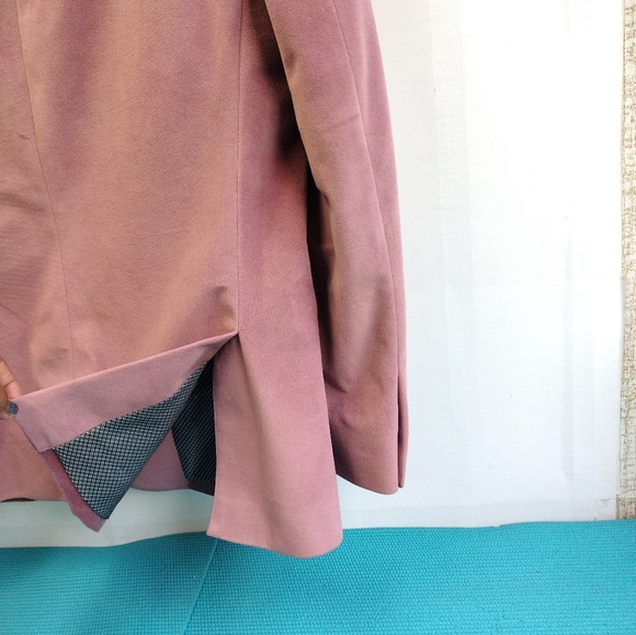 Allure Men Dusty Rose Pink Velvet Slim Fit Jacket Size 40S/0 - Picture 5 of 16